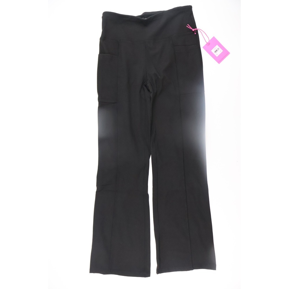 Juicy Couture NEW Yoga Pants Sport Logo Flare M Black Athleisure Workout